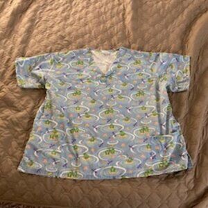 Scrub top Plus size shortsleeve